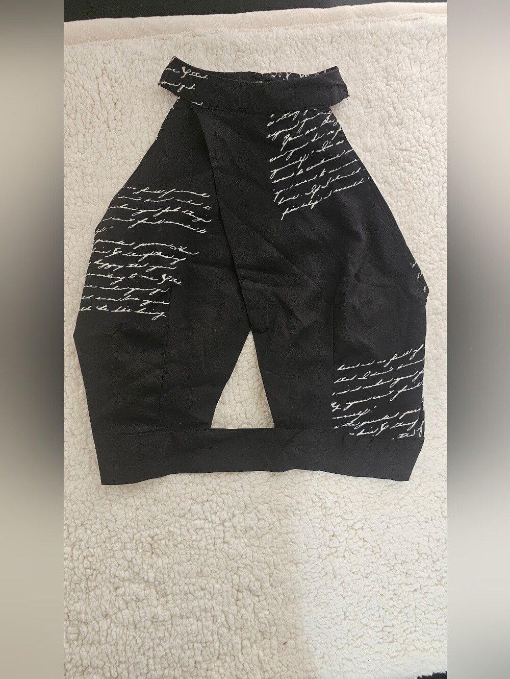 Men's Black Print Casual Pants
